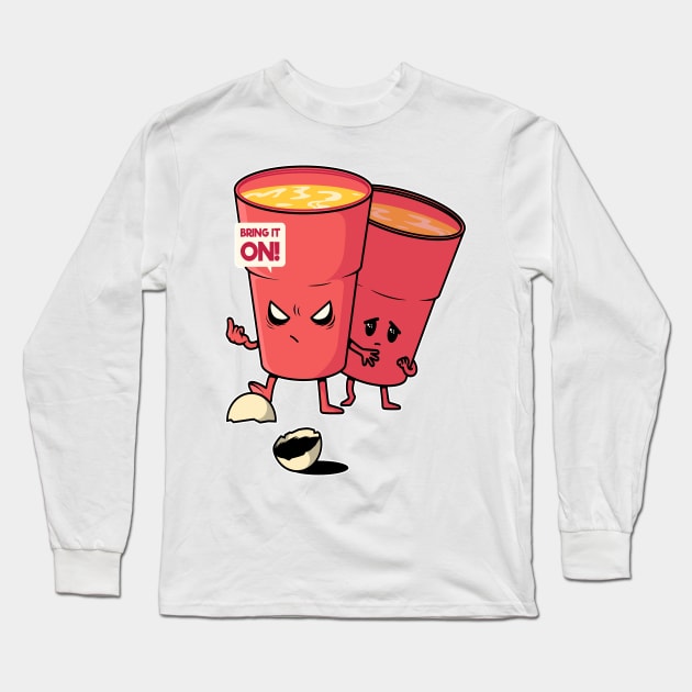 Funny Beer Pong Champ Long Sleeve T-Shirt by pa2rok